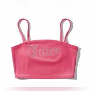 Juicy Couture Forever 21 Logo Velour Cropped Tank NWT